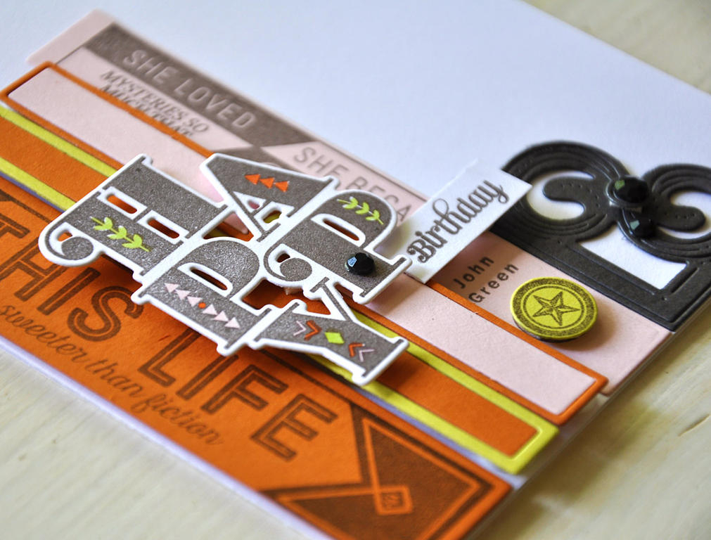 Happy Birthday Book Card Detail