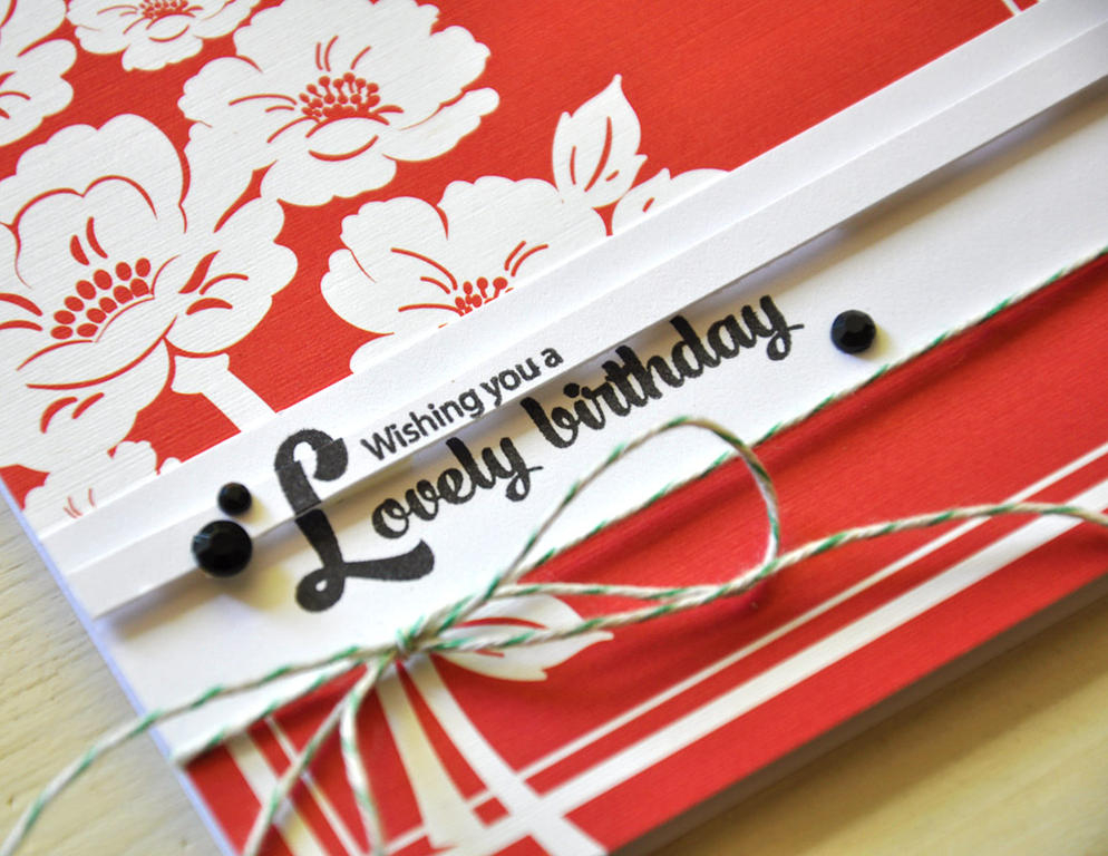 Lovely Birthday Card Detail