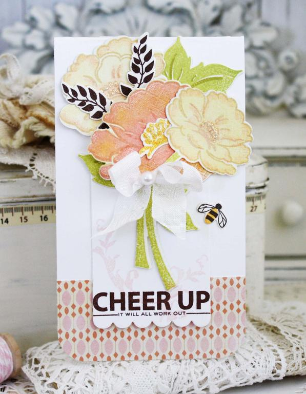 Papertrey Ink Supplies Used:<br />
Stamps:<br />
Perfect Pairing, Vintage Linens, Flower...