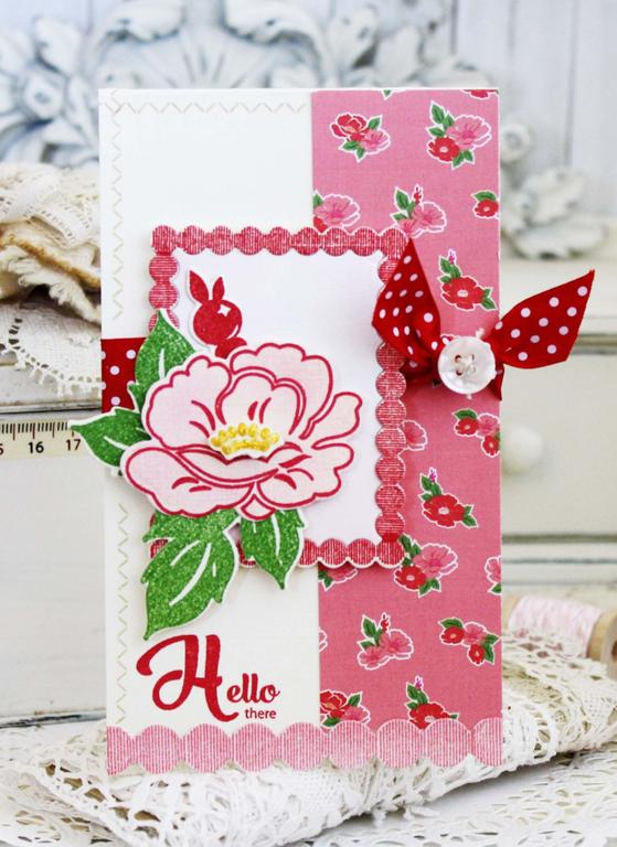 Papertrey Ink Supplies Used:<br />
Stamps:<br />
Vintage Linens, Embroidered Borders, Sew...