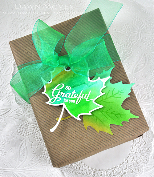 Paper: stamper&#039;s select white, watercolor card stock<br />
Stamps: Enclosed: Leaf<br />...