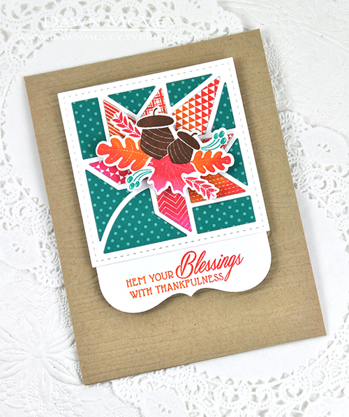 Paper: stamper&#039;s select white, kraft, tropical teal bitty dot<br />
Stamps: Quilted:...
