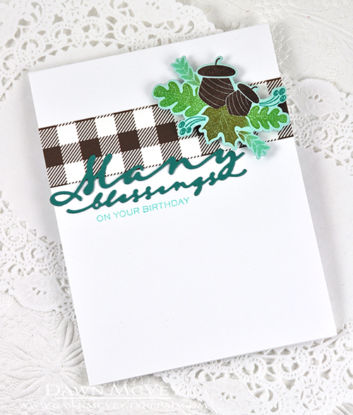 Paper: stamper&#039;s select white, aqua mist, tropical teal, autumn chicken scratch<br />...