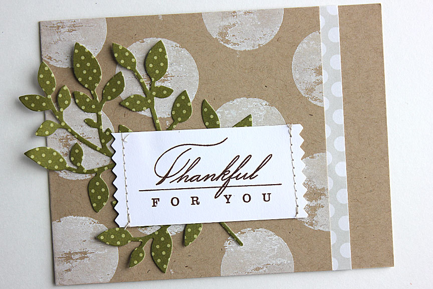 size: 5 1/2" x 4 1/4"<br />
<br />
stamps: Brushed Off, Autumn Adornments<br />
<br...