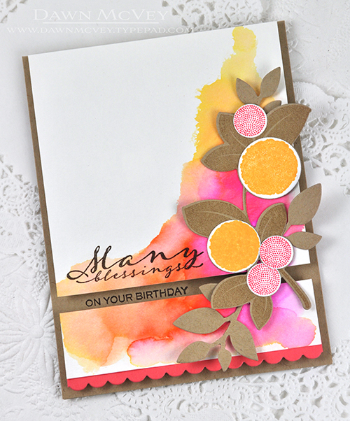 Paper: stamper&#039;s select white, kraft, berry sorbet, watercolor card stock<br />
Stamps:...
