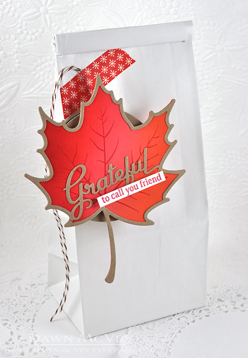 Paper: stamper&#039;s select white, kraft, berry sorbet<br />
Stamps: Enclosed: Leaf<br />...