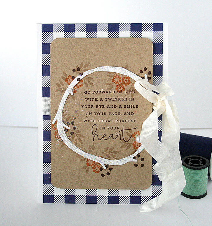 STAMPS: Choose Joy, Twig Wreath<br />
INK: Canyon Clay, Dark Chocolate, Classic Kraft<br />...