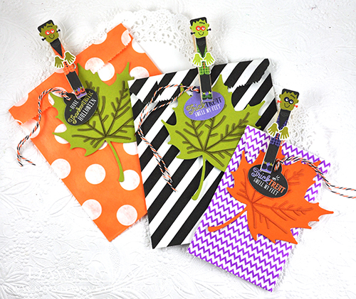 Paper: orange zest, canyon clay, simply chartreuse, ripe avocado<br />
Stamps: Halloween...