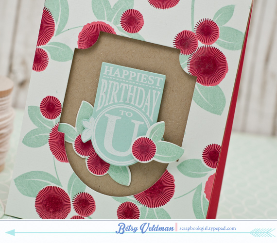 stamps: fall florals<br />
ink: aqua mist, berry sorbet, scarlet jewel, versamark<br />...