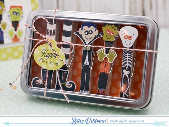 stamps, dies, papers, clothespins: Make It Market Mini Kit: Halloween Pin-Ups<br />
Other:...