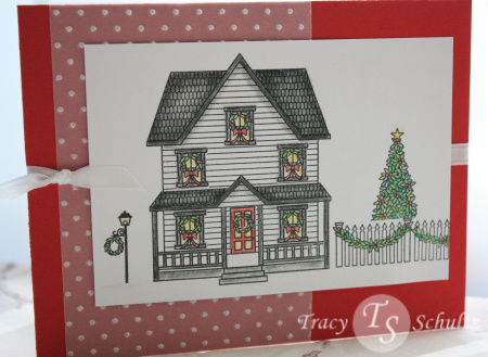 Simple holiday card featuring Boards &amp; Beams and Home for the Holidays.