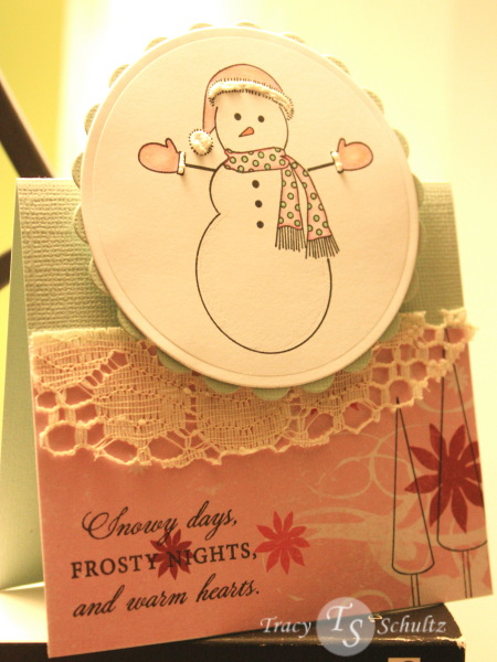Vintage inspired holiday card featuring Made of Snow.
