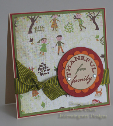 I love the Fresh Fruits Sentiment paired with this paper!