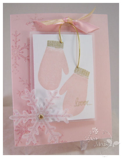 Brrr<br />
<br />
I love sweet blush and gold for holiday/winter colors! So soft and warm!<br...