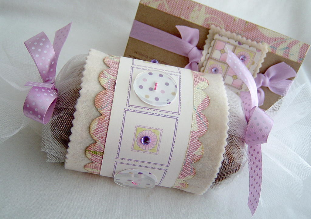 Wrapped in Happiness card and bread wrap