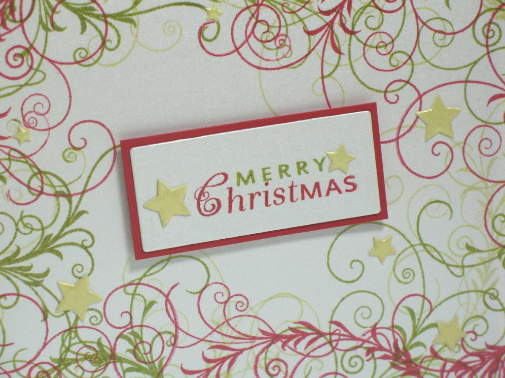 Stamps:  Silent Night<br />
Ink:  Spring Moss, Ripe Avocado, Pure Poppy<br />
Paper:  White...