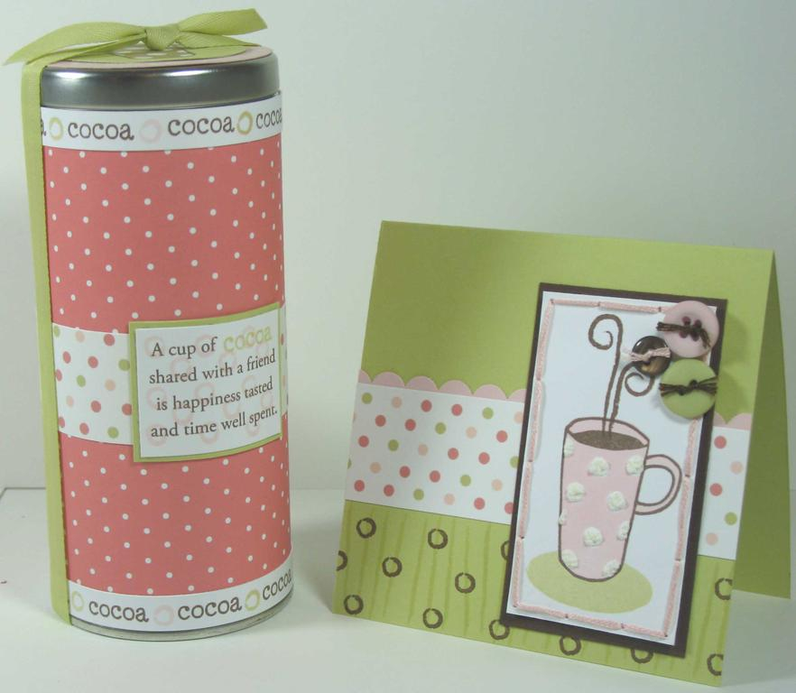 Stamps:  Warm Happiness<br />
Ink:  Dark Chocolate, Spring Moss, Sweet Blush<br />
Paper:...