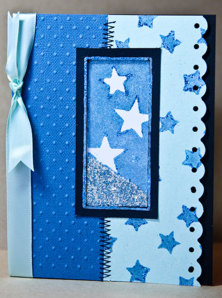 Stamps: Papertrey Ink TextBoxed<br />
Paper: Papertrey Ink Aqua Mist, Club Scrap Mosiac Twist...