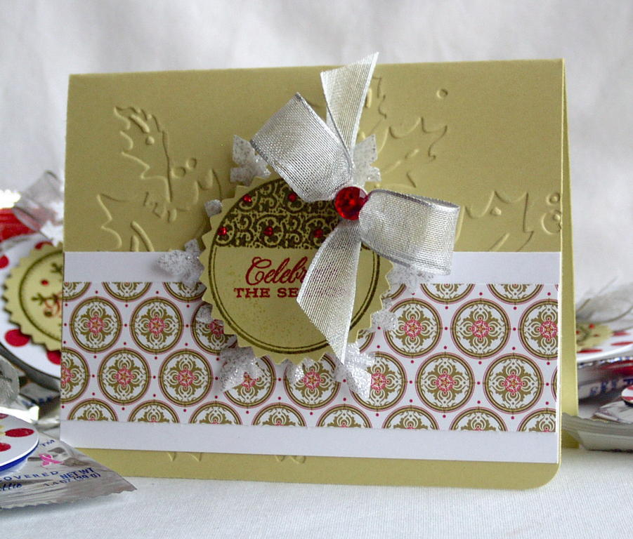 Papertrey Ink Supplies Used:<br />
Stamps:<br />
Holiday Tags<br />
Polka Dot Basics<br />...