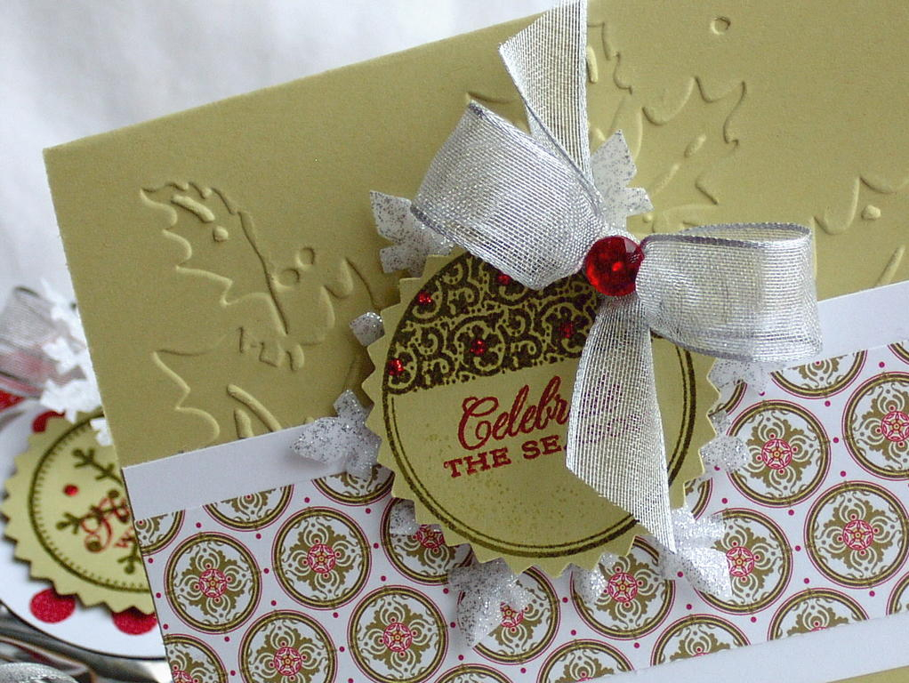 Holiday Tags - Celebrate the Season card and peppermint patty treats