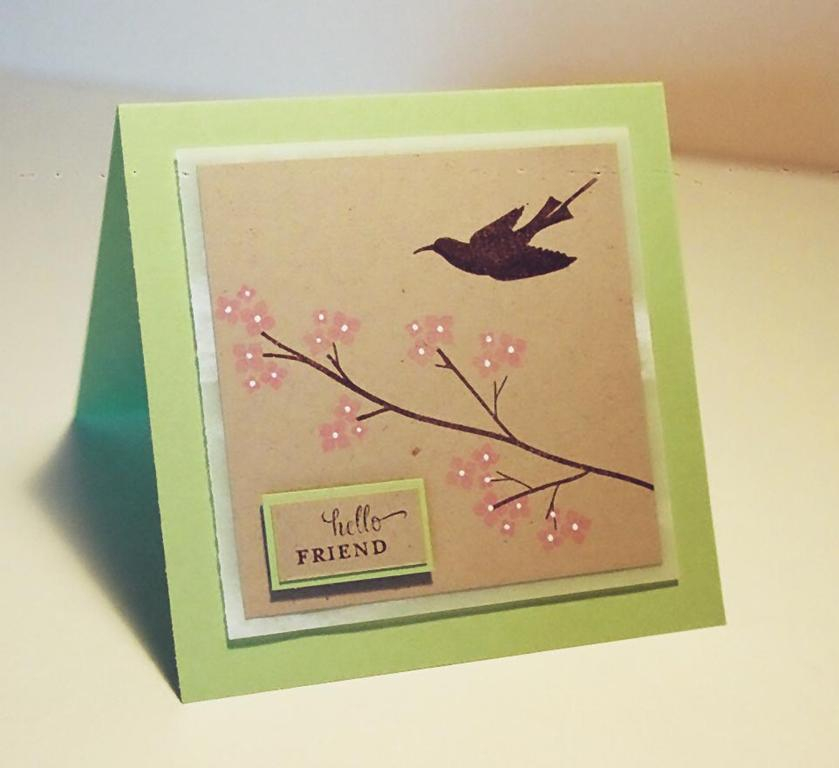 Do you ever make a card that just turns out... pretty? This one, with the cloud vellum layer,...