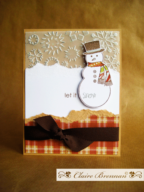 Another little card with Made of snow