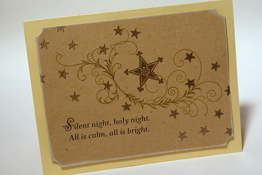 Stamps: Silent Night (Papertrey Ink)<br />
<br />
Ink: Ripe Avocado (Papertrey Ink), Jet Black...