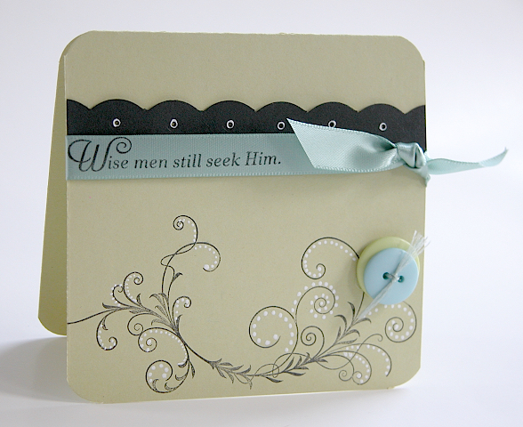 Stamps: Silent Night<br />
Paper: Spring Moss, Basic Black SU!<br />
Ink: Midnight Black Versa...