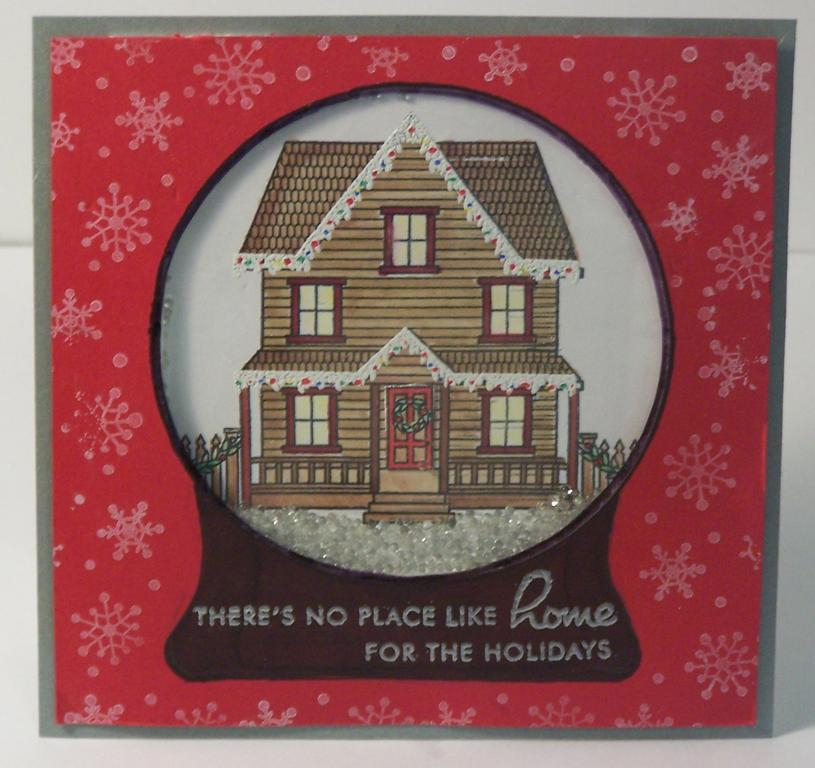 Snow Globe Sharker card gift card holder. I used Boards and Beams, Home For The Holidays and...