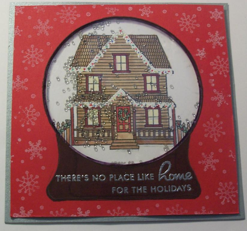 Shaker card after it is shaken