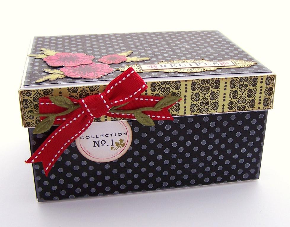 Stamps- Recipe Box, Recipe box labels, Remember<br />
Ink- Black, White pigment, Pure Poppy,...