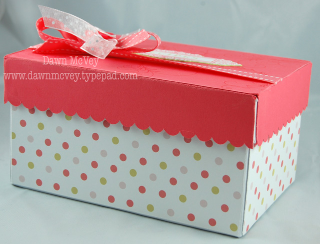 Paper: polka dot parade patterned paper, berry sorbet, stamper's select white, spring...