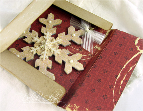 Card, Tag, and Gift Box using Lauren's Music Makeover Template: inside the box is a sturdy...