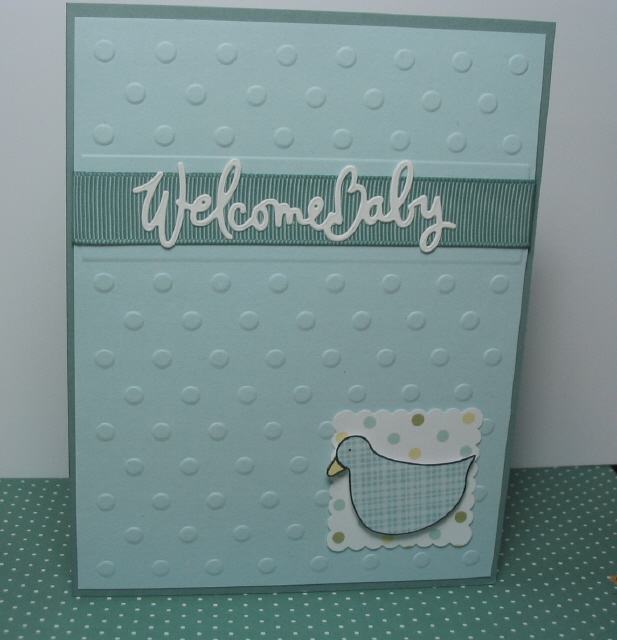 Just one more Ocean Tides baby boy card, lol!  The duckie is paper from Nana&#039;s Nursery Boy....