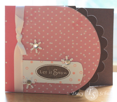 Non-trad holiday card featuring polka dots.