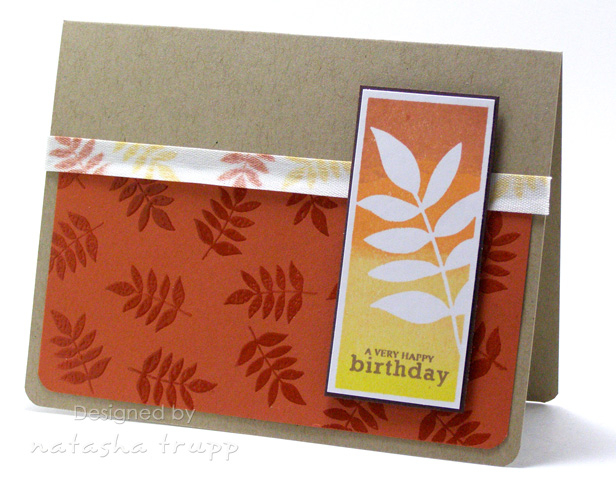 I love how well this set works with spectrum techniques!! I used Memento inks directly on the...