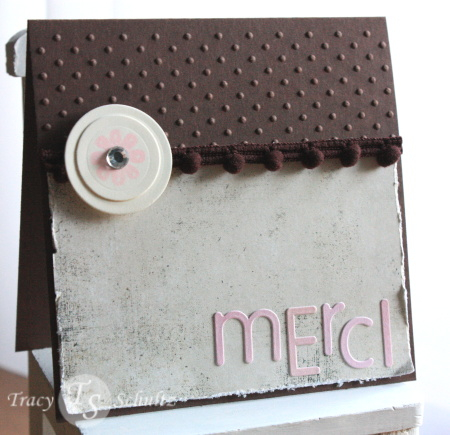 Simple thank-you card using Honey Bees.