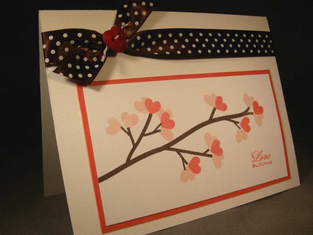 Made this for the Loonie Stampers Challenge #12.  I thought the color combo (sweet blush, berry...