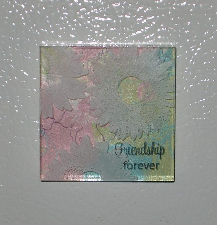 My firend too Lisa Johnson&#039;s recycle magnet idea to a whole new level.  I stamped on the...