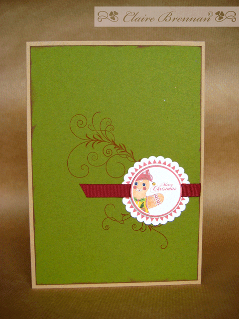Used artwork I created to make holiday tags - then used them for cards!! Lol.