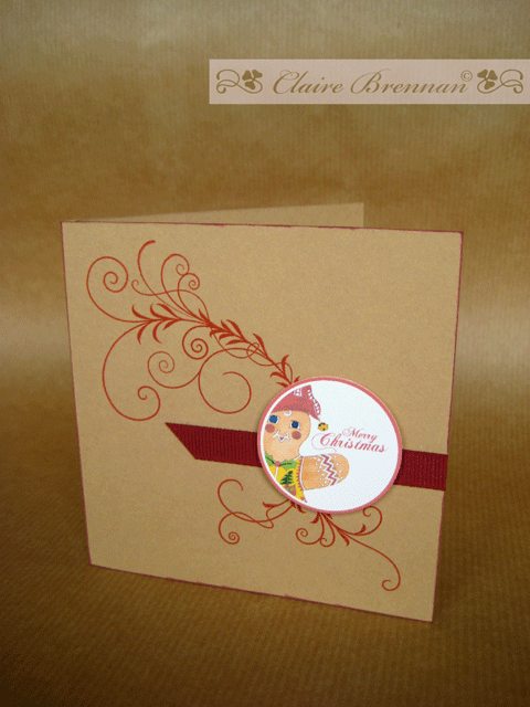 Used artwork I created to make holiday tags - then used them for cards!! Lol.