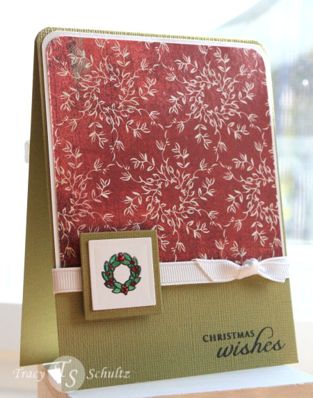 Simple holiday card featuring Believe. Sketch is Julee Tilman&#039;s VSHR1 sketch.
