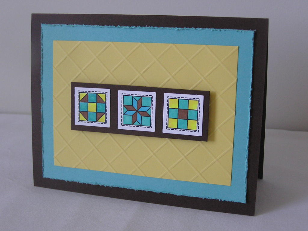 3 blocks from Quilter's Sampler and cross hatch design created with Score-Pal