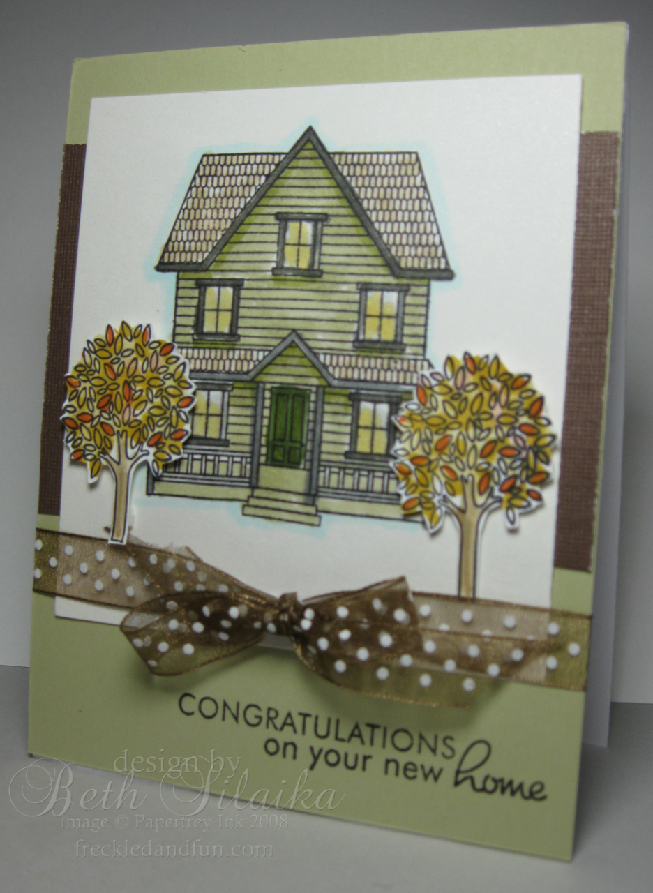 New Home which was inspirted by  Debbie Olsen&#039;s card...