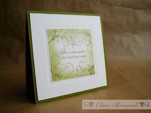 I added a tiny bit more detail by adding an embossed border all around the image - this tiny...