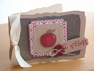 Teacher&#039;s Apple Card<br />
Stamps: Teacher&#039;s Apple<br />
Paper: Kraft, Basic Grey...