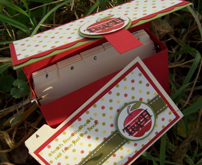 Inside roladex<br />
<br />
My Timeless Template-Purse-onality Clutch<br />
Stamps: Teachers...