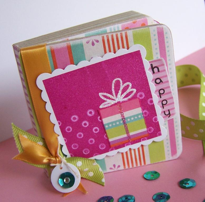 Supplies for Birthday book- Out of the Box stamp set by Papertrey Ink, Polka Dot basics stamp...