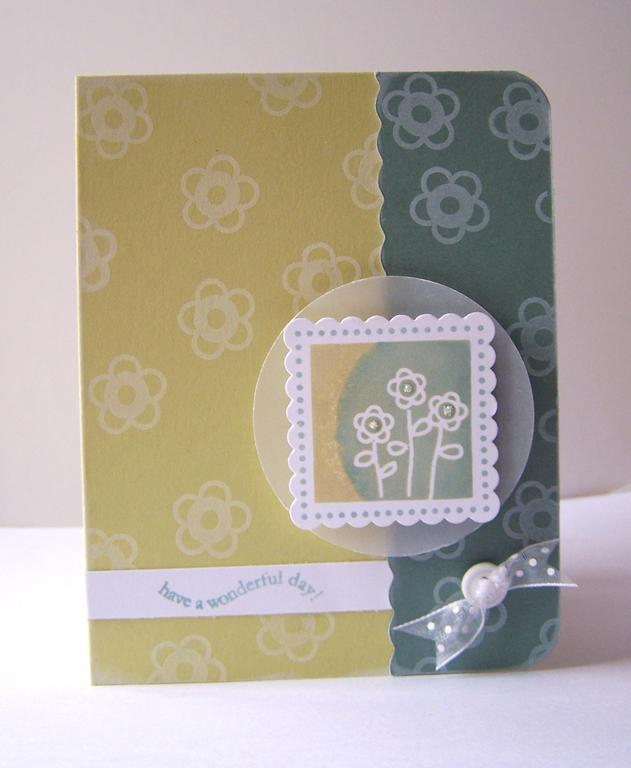 Supplies- Out of the Box and Borders &amp; Corners {Square}stamp sets, Spring Moss and Ocean...
