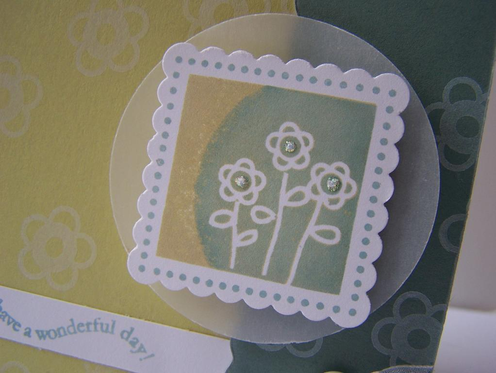 Supplies- Out of the Box and Borders &amp; Corners {Square}stamp sets, Spring Moss and Ocean...